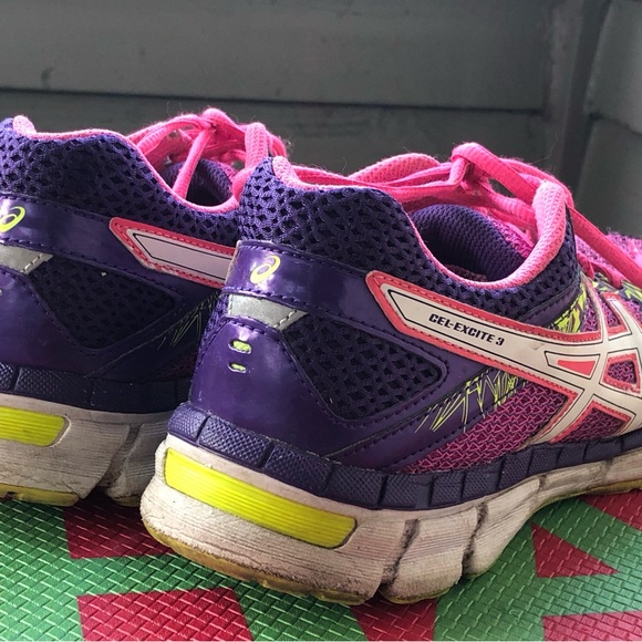 ASICS Gel-Excite 3 Women’s Pink/Purple Athletic Running Sneakers Size 10D - Picture 6 of 11